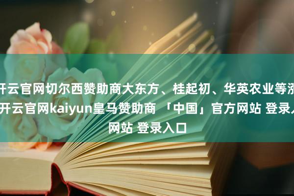 开云官网切尔西赞助商大东方、桂起初、华英农业等涨停-开云官网kaiyun皇马赞助商 「中国」官方网站 登录入口