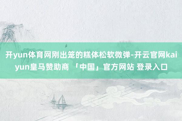 开yun体育网刚出笼的糕体松软微弹-开云官网kaiyun皇马赞助商 「中国」官方网站 登录入口